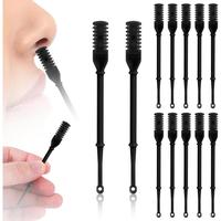 12pcs 2 in 1 Nasal Hair Cutter, 360 Rotating Nose Hair Trimmer for Men Women Double Sided Nose Hair Cleaner with Ear Picker P...