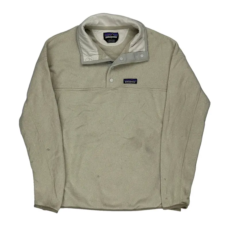 Patagonia Fleece - Large Beige Polyester | Size: large