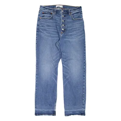 ABERCROMBIE & FITCH Womens Jeans Blue Regular Straight Stone Wash W30 L26