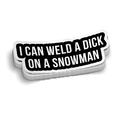 Weld A Snowman Hard Hat Decal