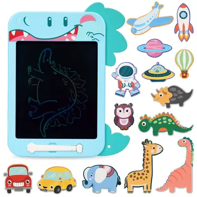 Garvee Shark LCD Writing Tablet for Kids 10.5-Inch – Educational Doodle Board, Drawing Pad Learning Toy Gift for Boys and G...