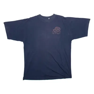 Mens T-Shirt Blue XL