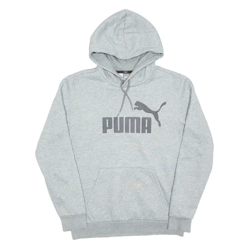 PUMA Mens Grey Hoodie Pullover S