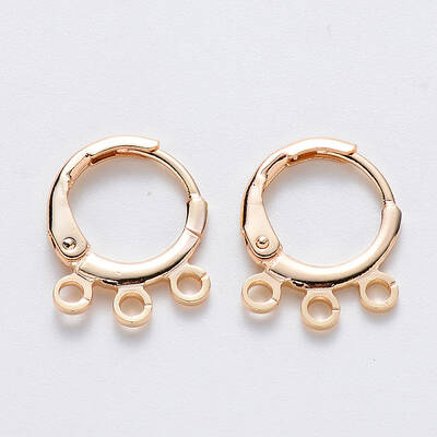 Brass Huggie Hoop Earring Findings