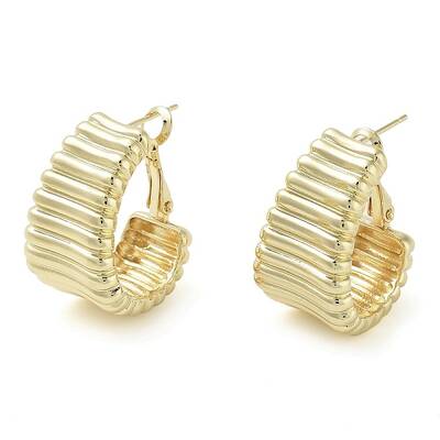 Brass Hoop Earrings