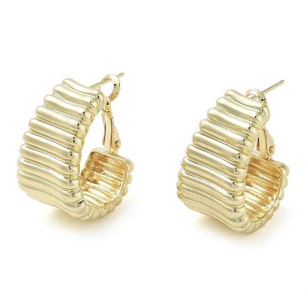 Brass Hoop Earrings