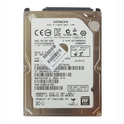 634932-001 HP 500GB 5400RPM SATA 3Gb/s 8MB Cache 2.5-inch Hard Drive