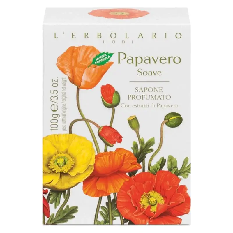 L'Erbolario Papavero Soave Scented Soap 100 G
