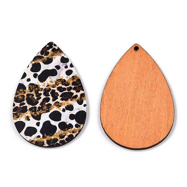 Single Face Printed Basswood Big Pendants