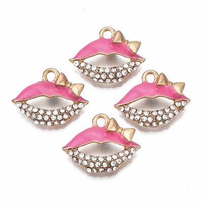 Rack Plating Alloy Enamel Pendants