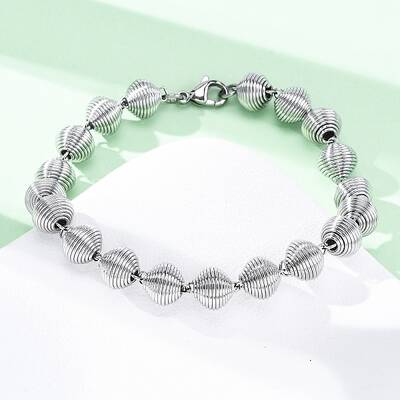304 Stainless Steel Link Chain Bracelets for Women Men