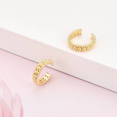 Brass Cuff Earrings