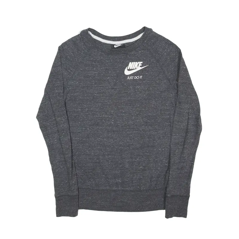 NIKE Just Do It Sweatshirt Grey Mens XS