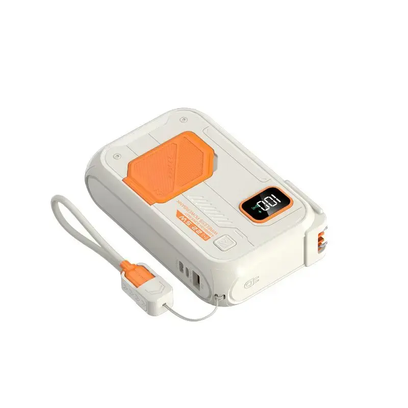 Portable Multifunctional Power Bank, Chargeable 20000mAh Portable Magnetic Charging Power Bank Android, LED Display Powerbank...