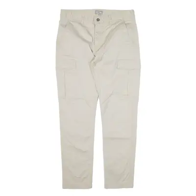 YES OR NO Cargo Trousers Beige Slim Tapered Womens W30 L28