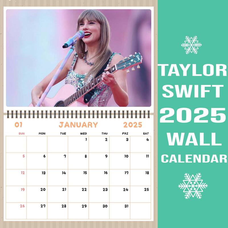 Taylor Swift Eras Tour Calendar 2025 / Taylor Swift Wall Calendar 2025