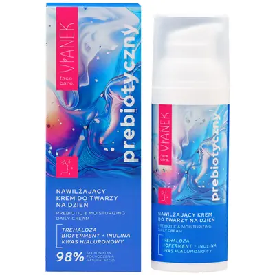 Vianek prebiotic moisturizing day face cream with trehalose, 50 ml