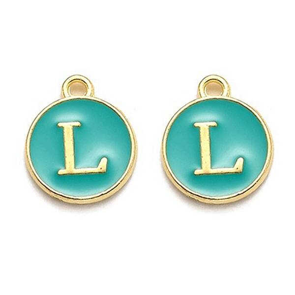 Golden Plated Alloy Enamel Charms