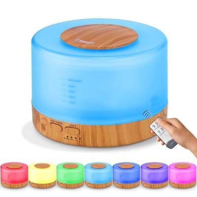 Aromatherapy Humidifier Lamp 7 Color Led Nightlight Purifier Oil Diffuser