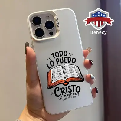 Case for iPhone 17 16 Pro Max 15 Plus 14 13 12 11 XS Air E XR Bible Verse Aesthetic Christian Pattern Shockproof Silicone PC ...
