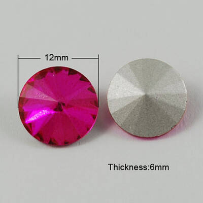 Glass Pointed Back Rhinestone
