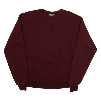 CHAMPION Mens Sweatshirt Maroon Crew Neck M
