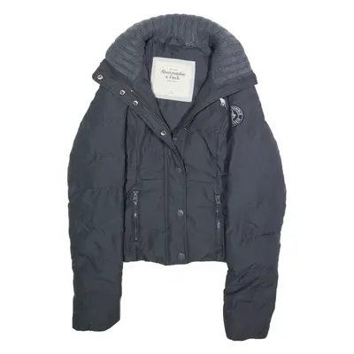 ABERCROMBIE & FITCH Womens Puffer Coat Grey XS