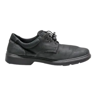 GALLUS Moccasin Shoes Black Leather Mens UK 9