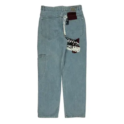 38 Maritime Francois Francois Girbaud Graphic Jeans - 32W 32L Light Wash Cotton