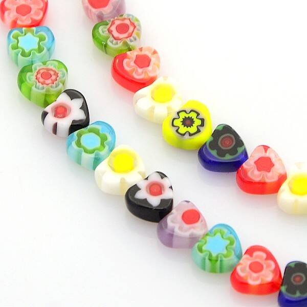 Handmade Millefiori Glass Beads