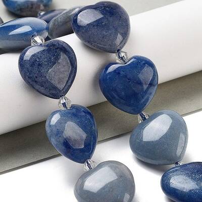 Dyed & Heated Natural Blue Aventurine Beads Strands