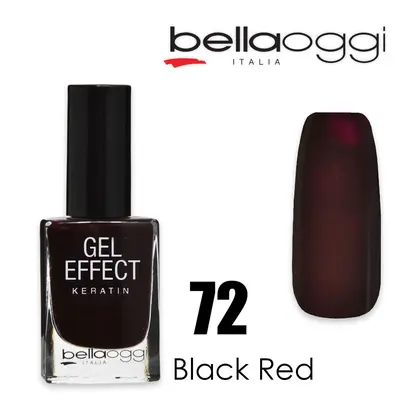 Gel Effect Keratin Nail Polish Gel Effect With Keratin Black Red