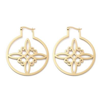 304 Stainless Steel Hoop Earrings