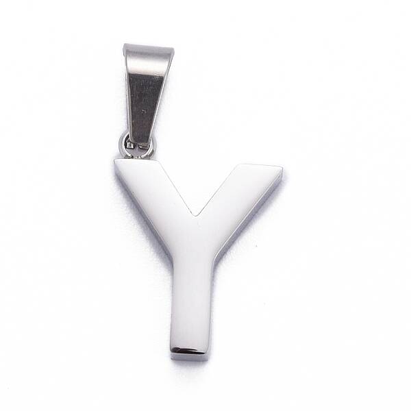 Non-Tarnish 304 Stainless Steel Letter Pendants