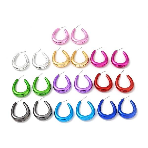 Teardrop Acrylic Stud Earrings