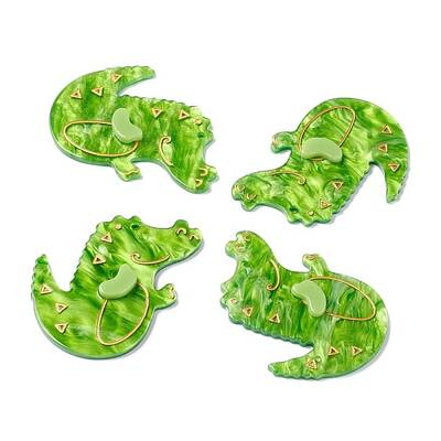 Embossed Graffiti Acrylic Pendants
