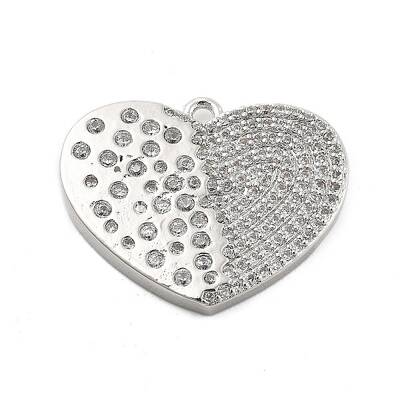 Brass Micro Pave Cubic Zirconia Pendant