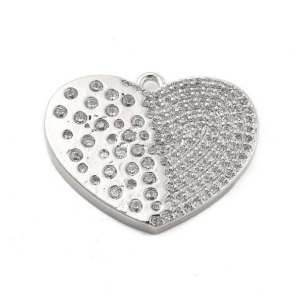 Brass Micro Pave Cubic Zirconia Pendant