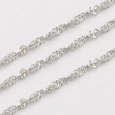 Tarnish Resistant 304 Stainless Steel Singapore Chains