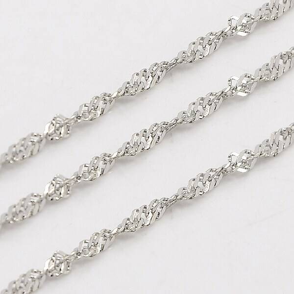 Tarnish Resistant 304 Stainless Steel Singapore Chains