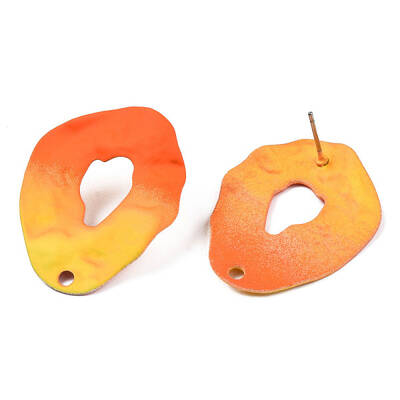 Spray Painted Iron Stud Earring Findings