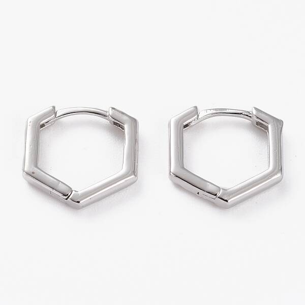 Brass Huggie Hoop Earrings