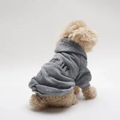 Letter Print Pet Hoodie, Comfortable Pet Clothes, Pet Clothing for Small Medium Large Dogs, Fashionable Pet Clothes for Outdo...