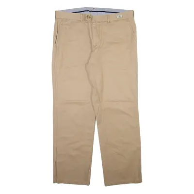 TOMMY HILFIGER Mens Trousers Beige Regular Straight W36 L32