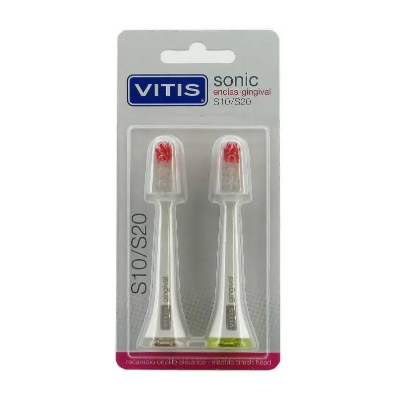 Replacement electric toothbrush Vitis for delicate gums 2 units