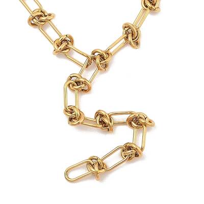 304 Stainless Steel Kont Link Chain Necklace for Men Women