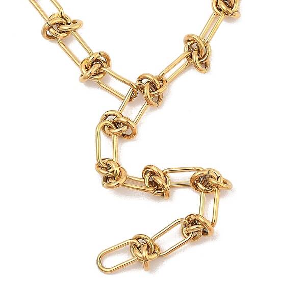 304 Stainless Steel Kont Link Chain Necklace for Men Women