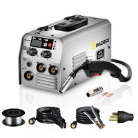 S SIMDER 110V/220V 140A 2in1 MIG140S MIG/Flux Core/ARC/Stick Welding Machine with Flux Cored Wire IGBT Inverter Welder Machin...