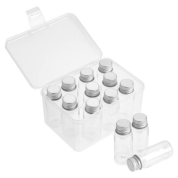15pcs Plastic Bottles Bead Containers