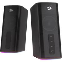 Redragon GS814 Stereo Desktop Speaker, 20W Output, 4 Real Units, BT 5.0/3.5mm AUX, Enhanced Bass, Touch-Control, Dynamic RGB ...